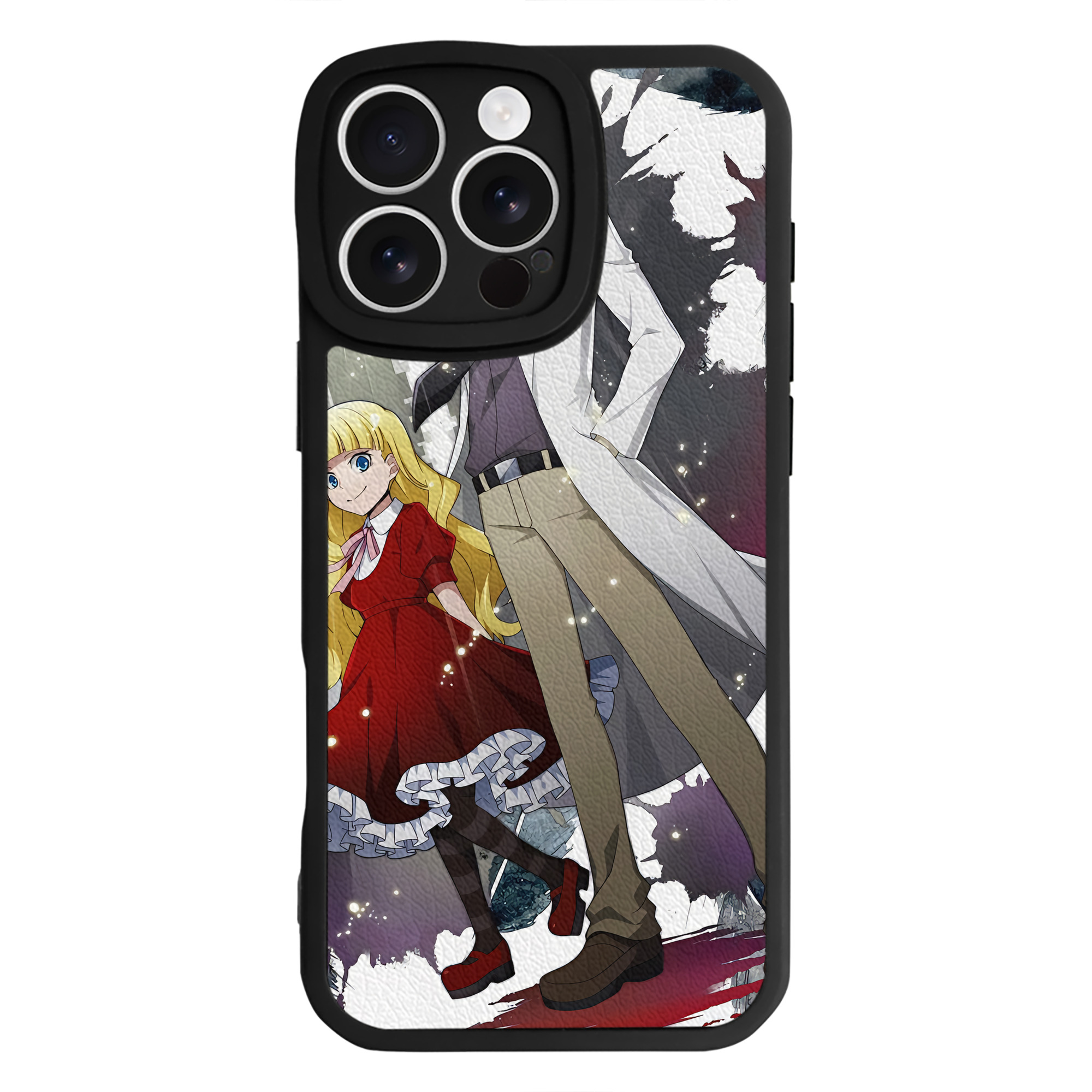 （画像用） 文豪ストレイドッグス Bungo Stray Dogs 【iPhone 16シリーズ対応】シリコンスマホケース（レザー調） 材質：シリコン